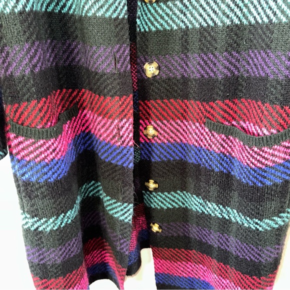 Torrid Multi Color Coatigan Collard Sweater | Cardigan Midi Length Size: 3 (3X) - Picture 5 of 9